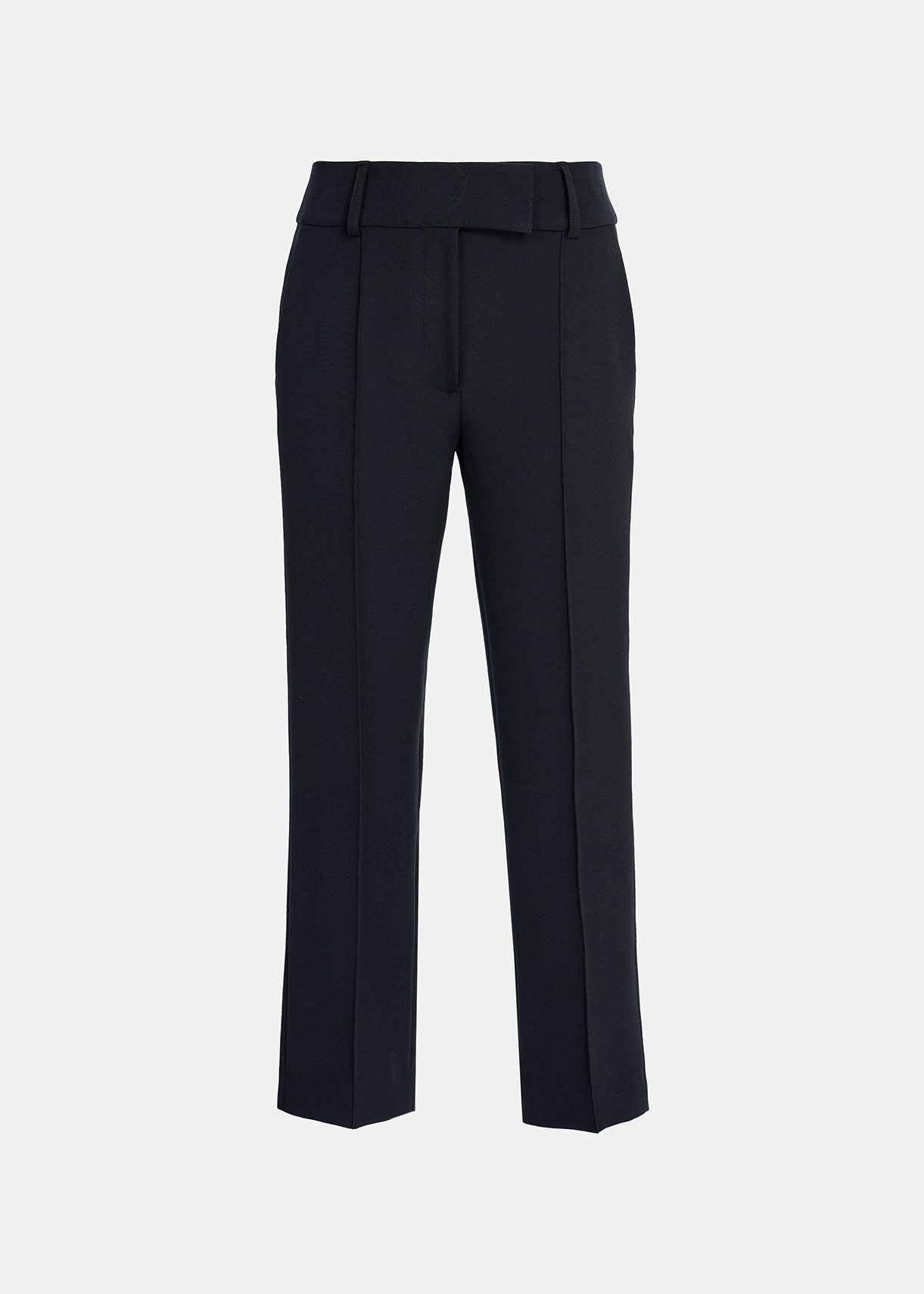 Black tapered-leg pants