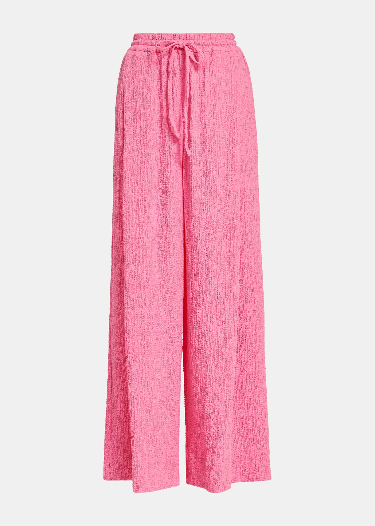 Pantalon large en cloqué France Essentiel | Antwerp rose