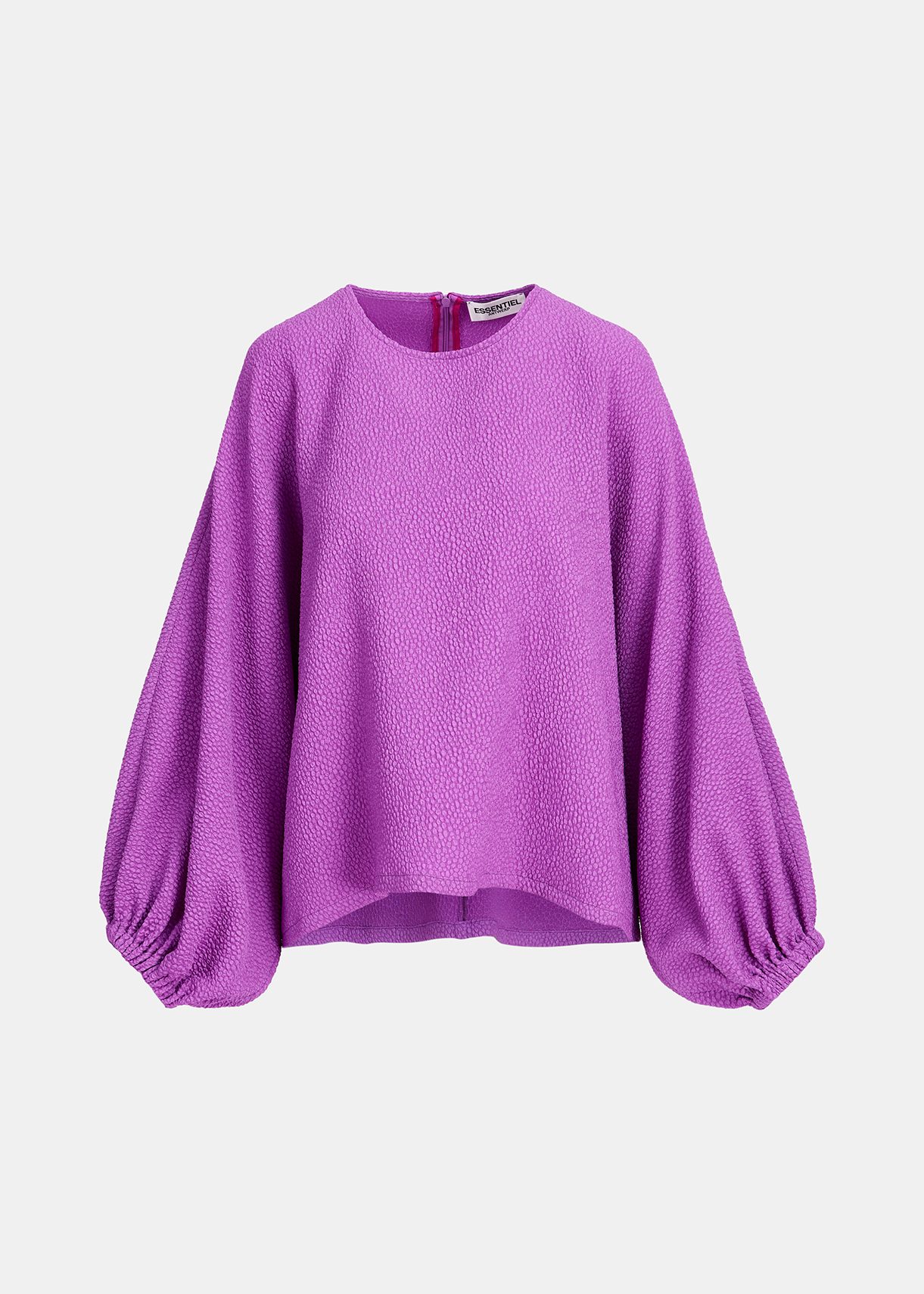 Purple top with puffed sleeves Essentiel Antwerp United Kingdom