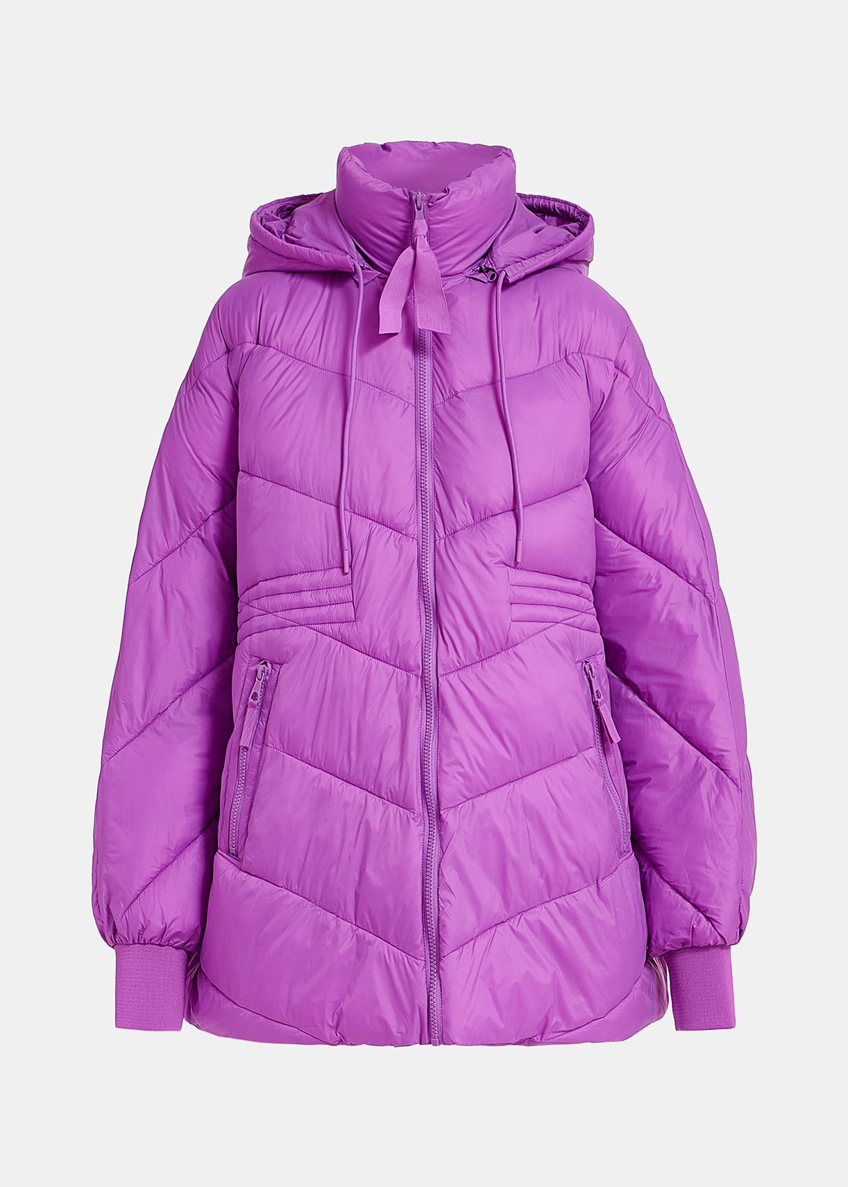 Purple cheap puffer coat