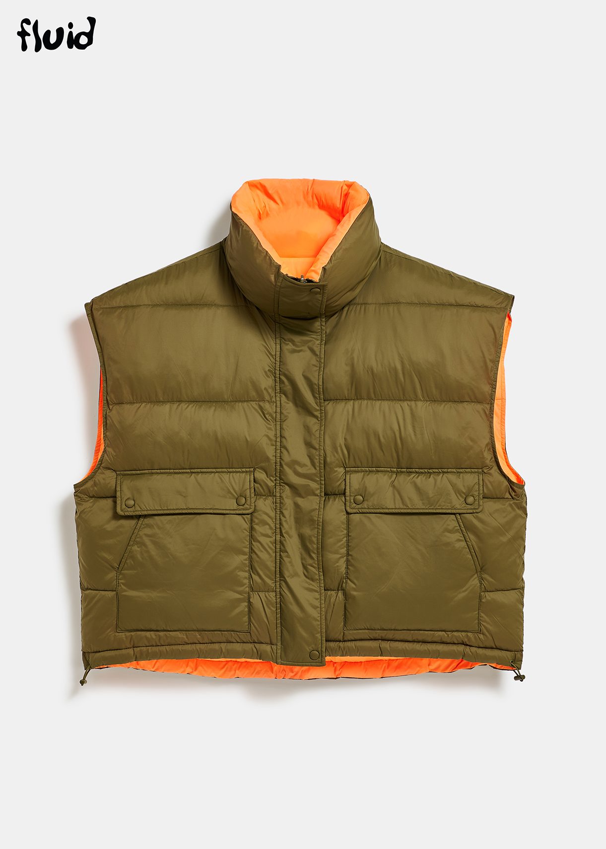 Olive green puffer outlet vest