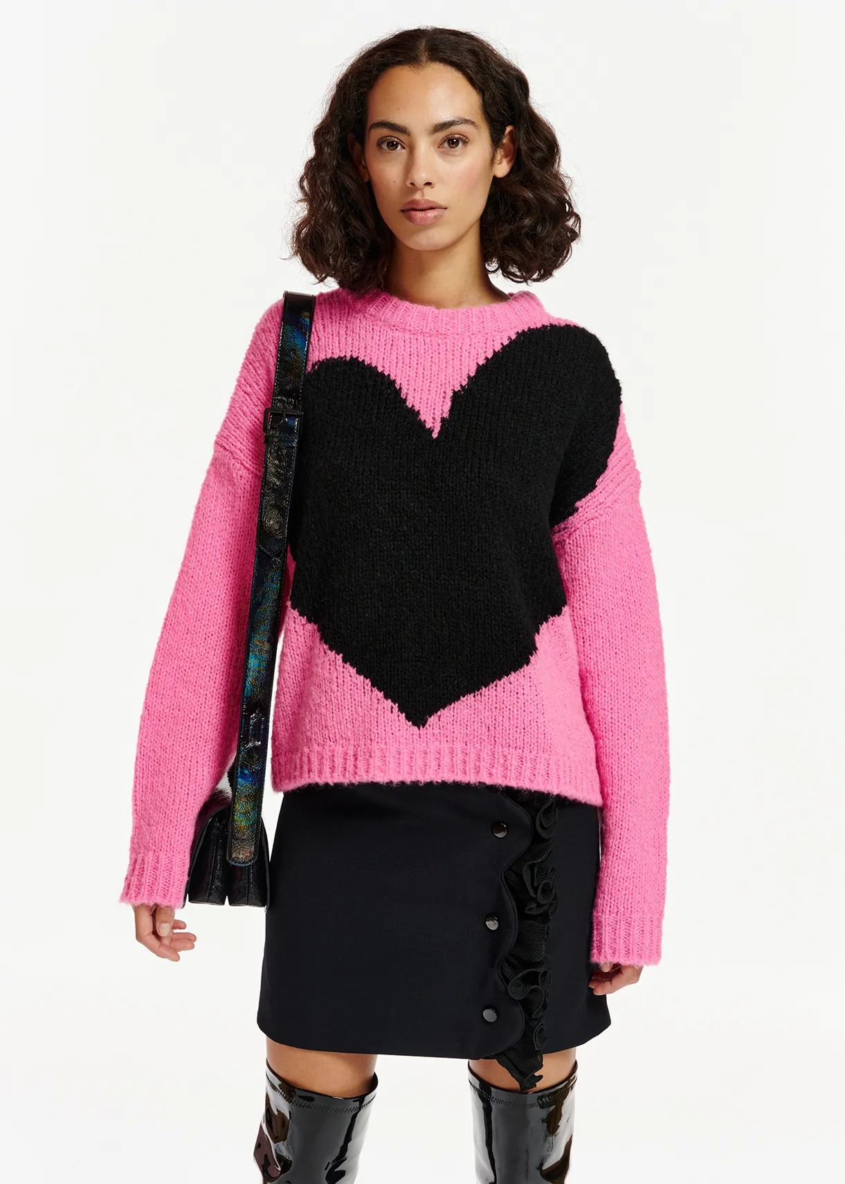 Intarsia Heart Turtle Neck - Ready-to-Wear 1A9GRC