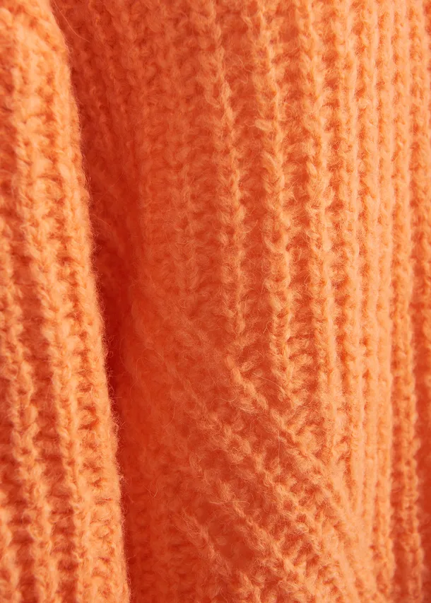 Orange rib-knitted sweater - Essentiel Antwerp - EU store