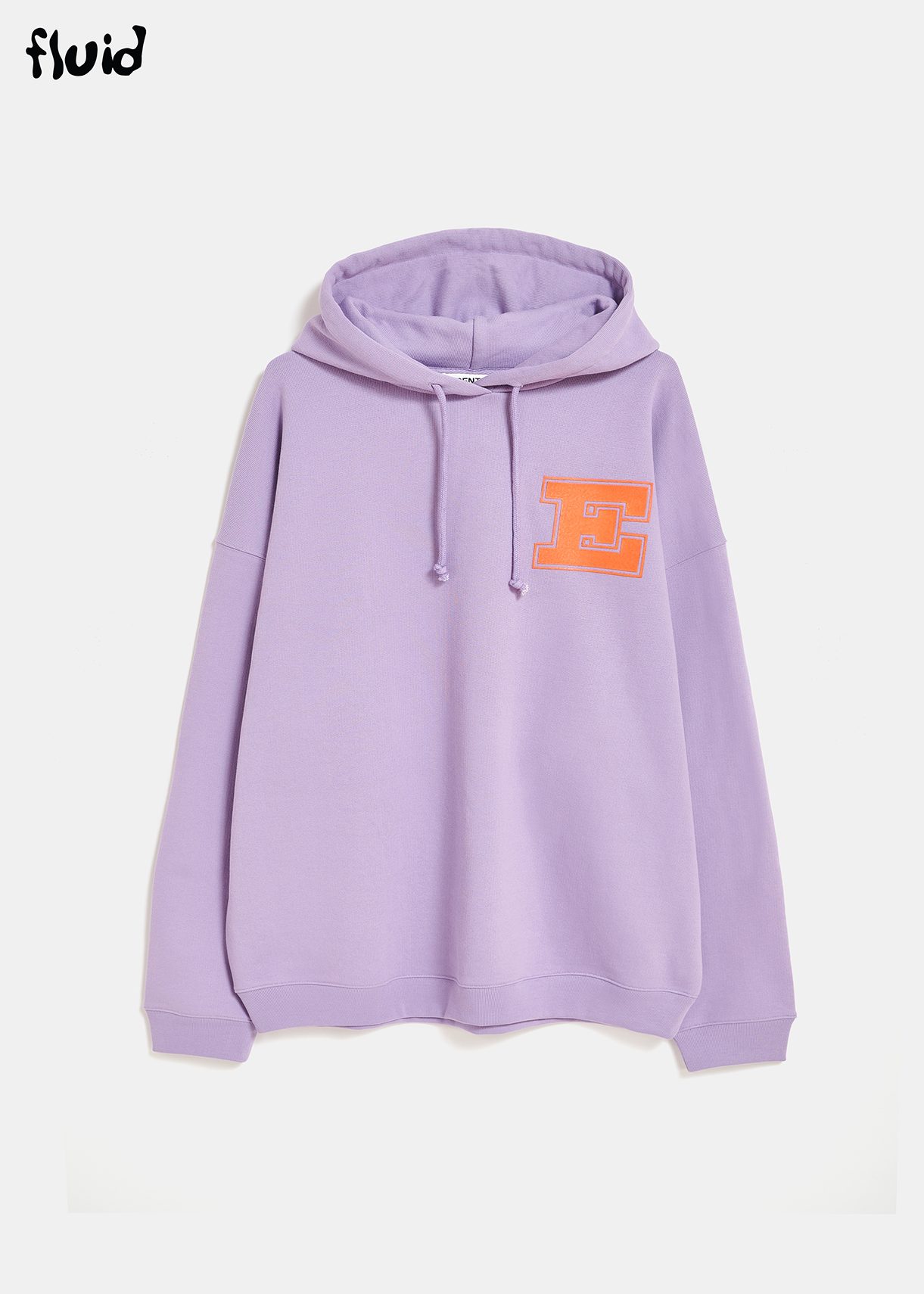 Lilac cotton-jersey hoodie 