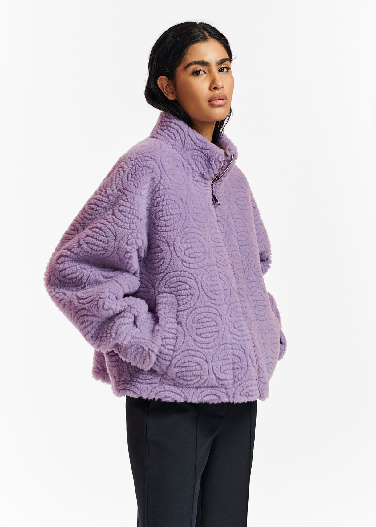 Lavender faux deals fur coat