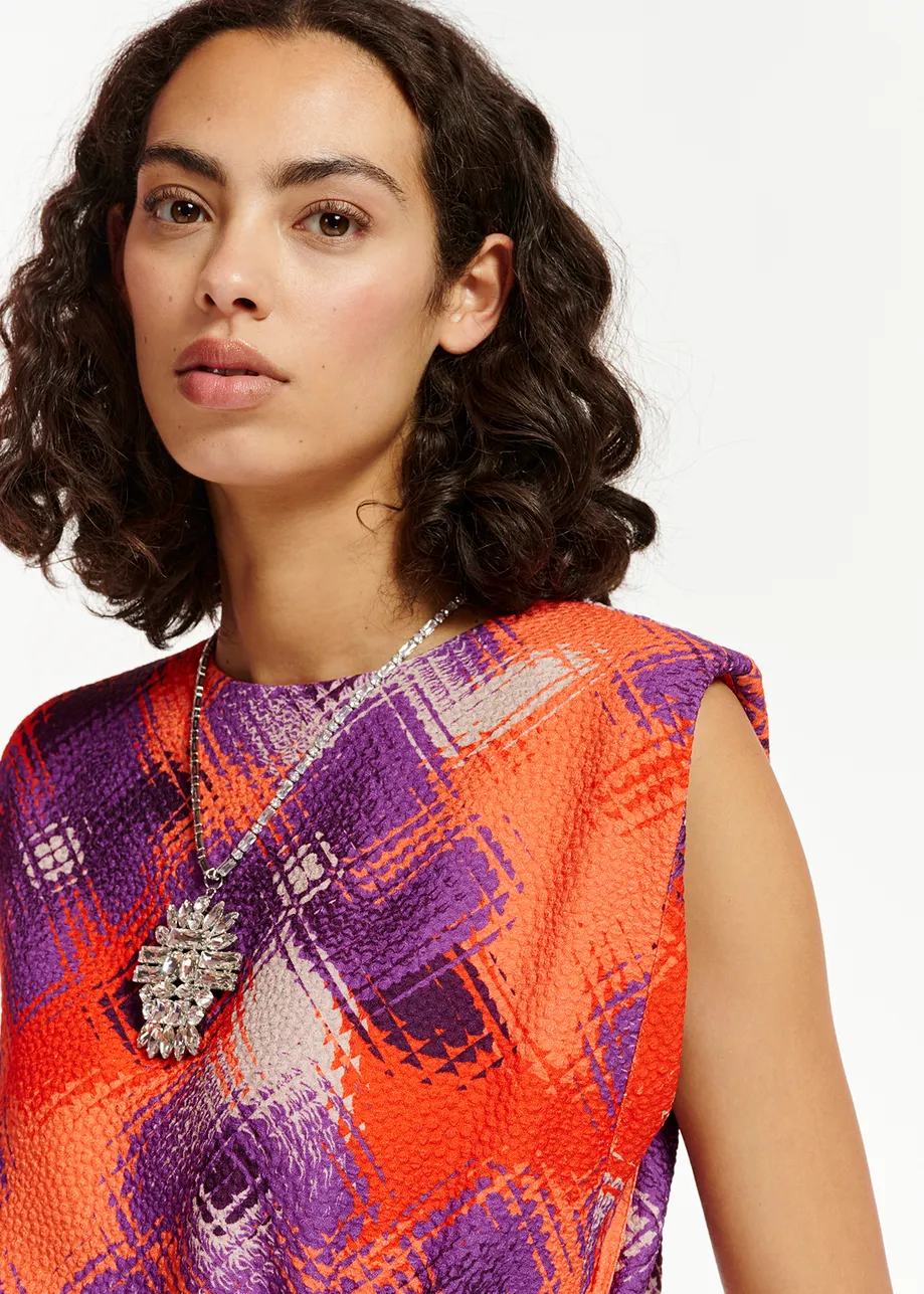 Collier en strass argenté