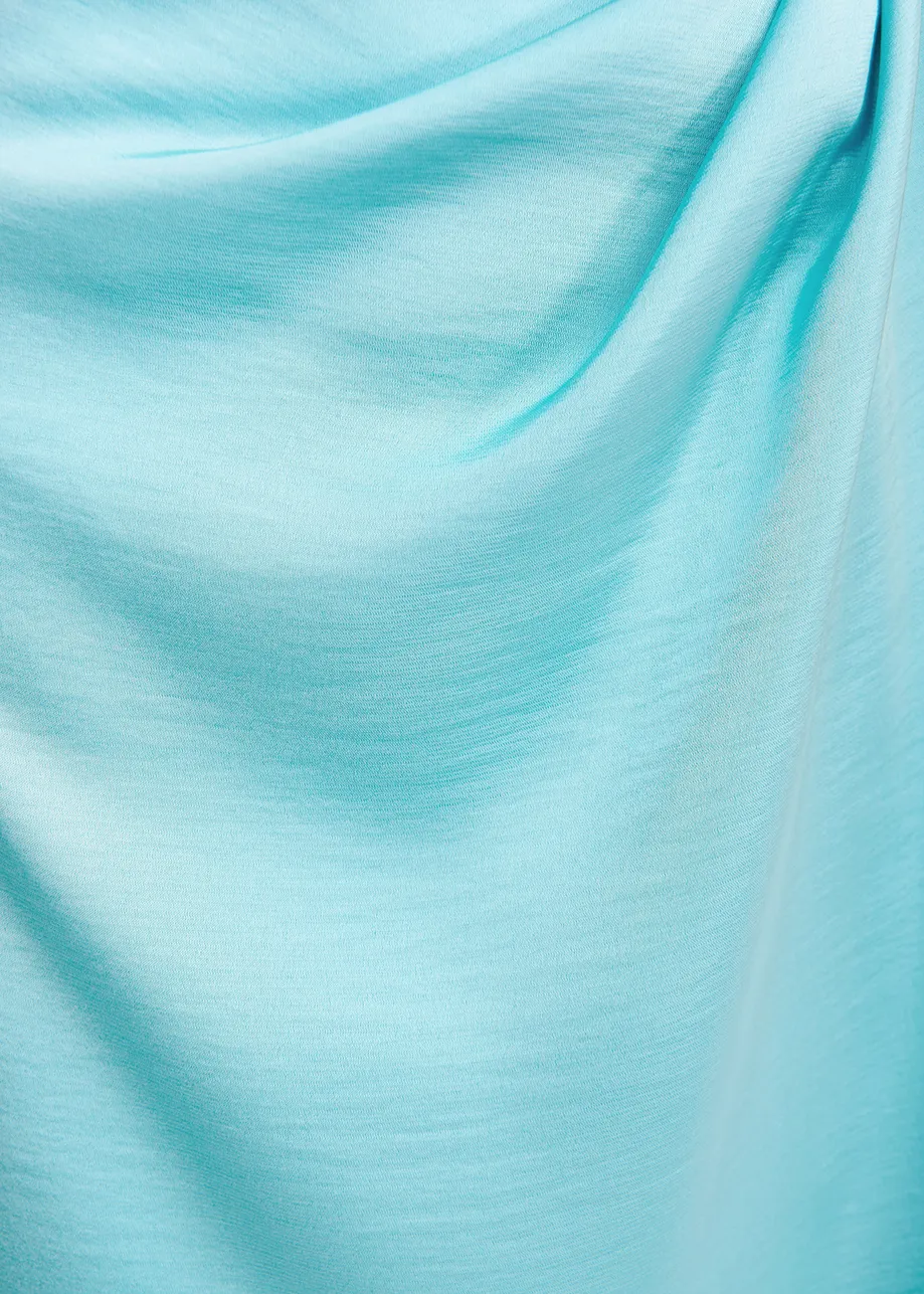 Light blue midi wrap skirt | Essentiel Antwerp United States