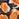Mini-jupe en jacquard fleuri noir, orange et argent
