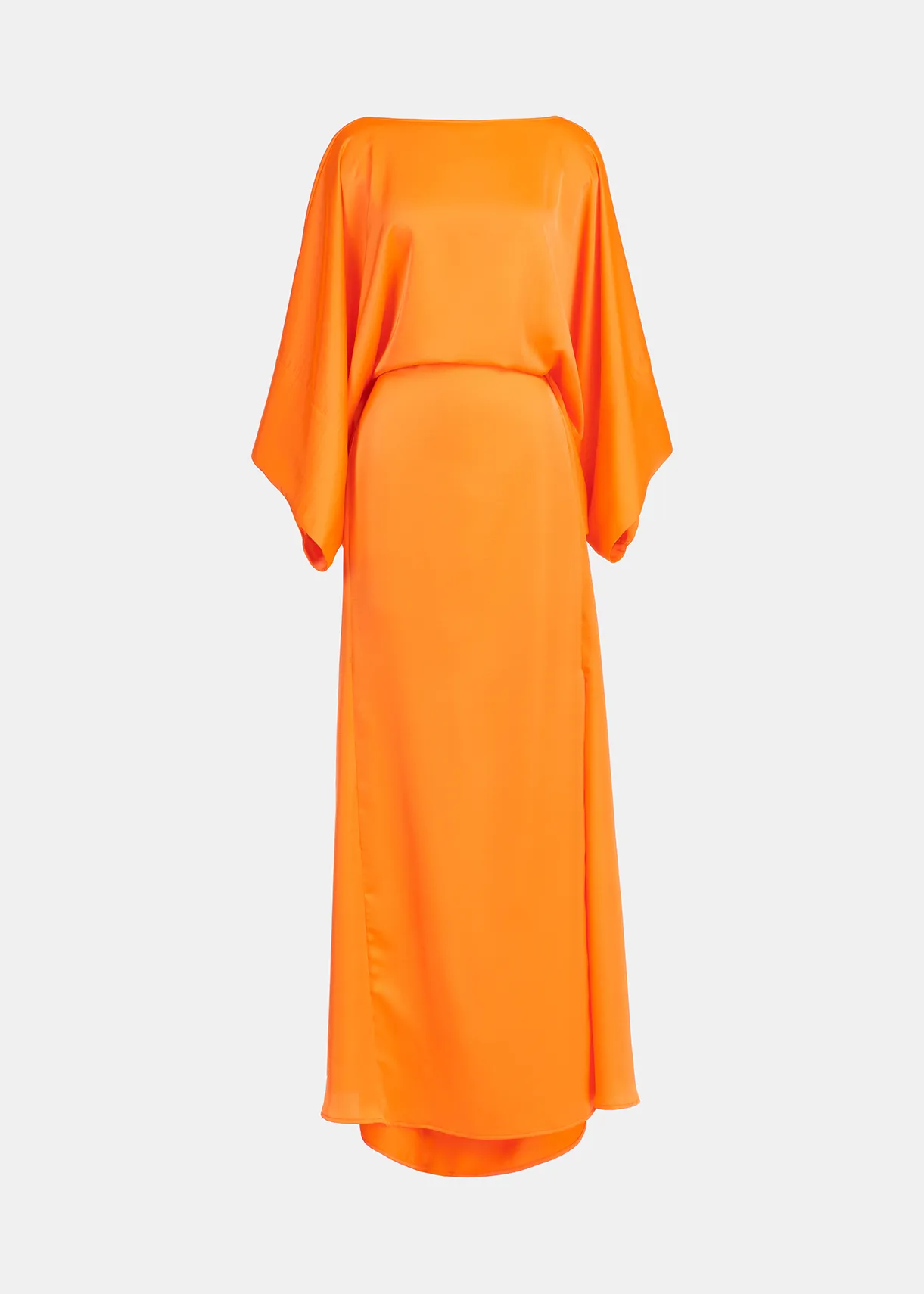 Robe de soirée en satin orange | Essentiel Antwerp France