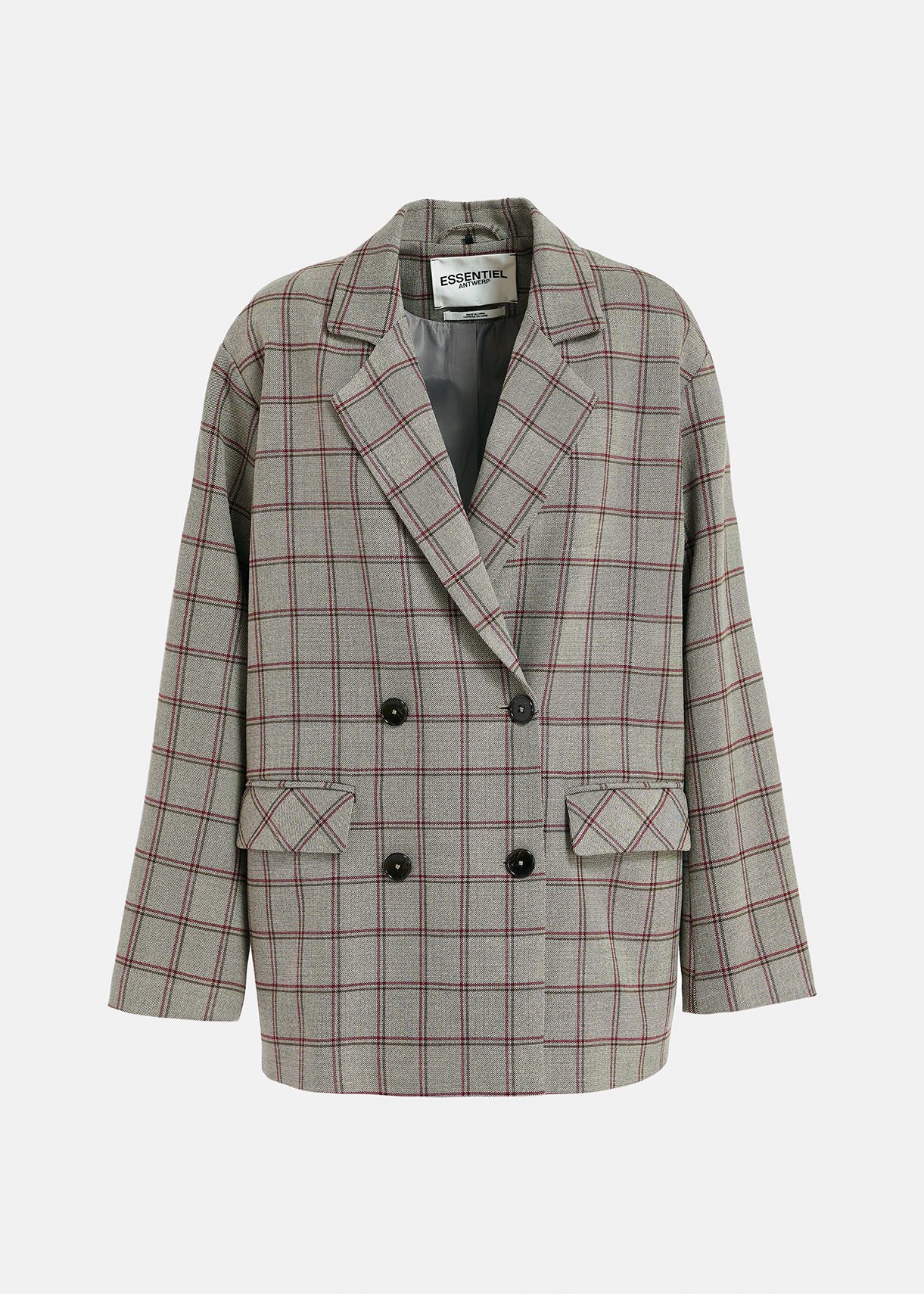 Double breasted plaid on sale blazer