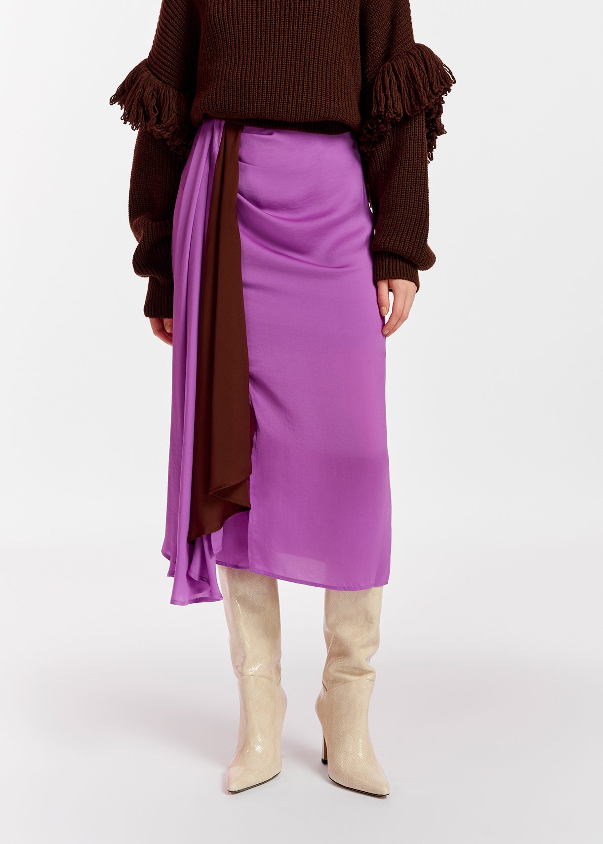 Envelope skirt outlet purple