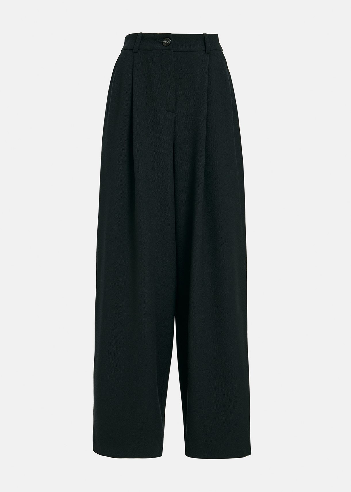 Black wide-leg pants