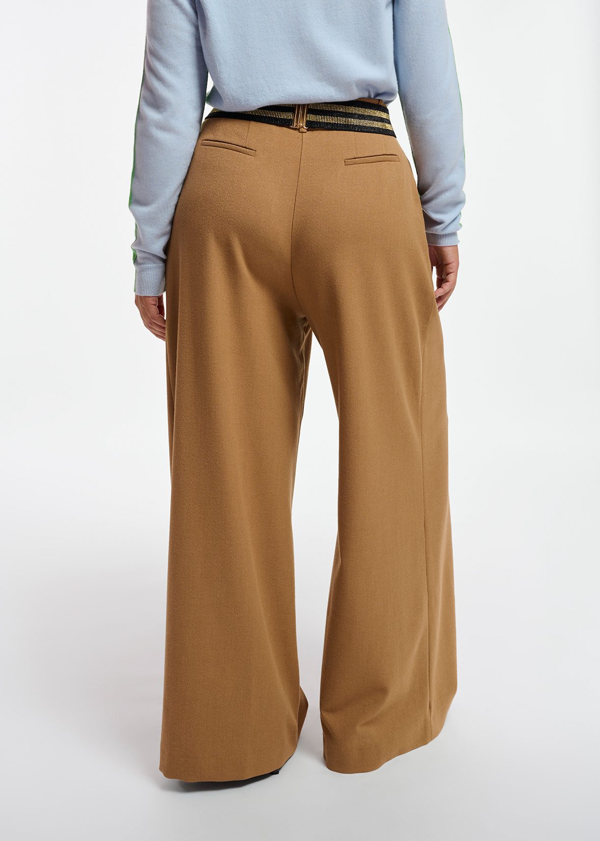 Camel wide-leg pants | Essentiel Antwerp