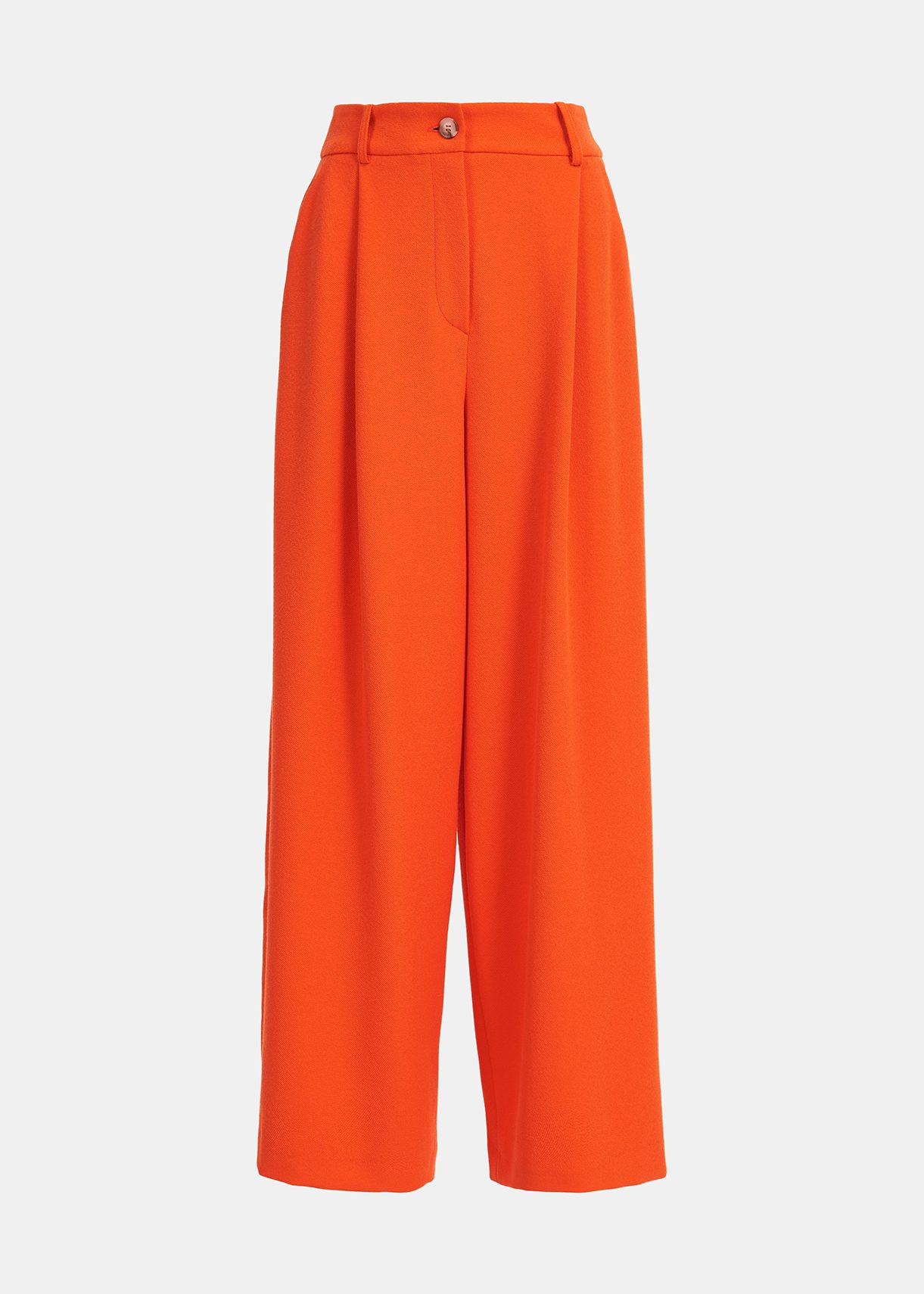 Orange wide-leg pants