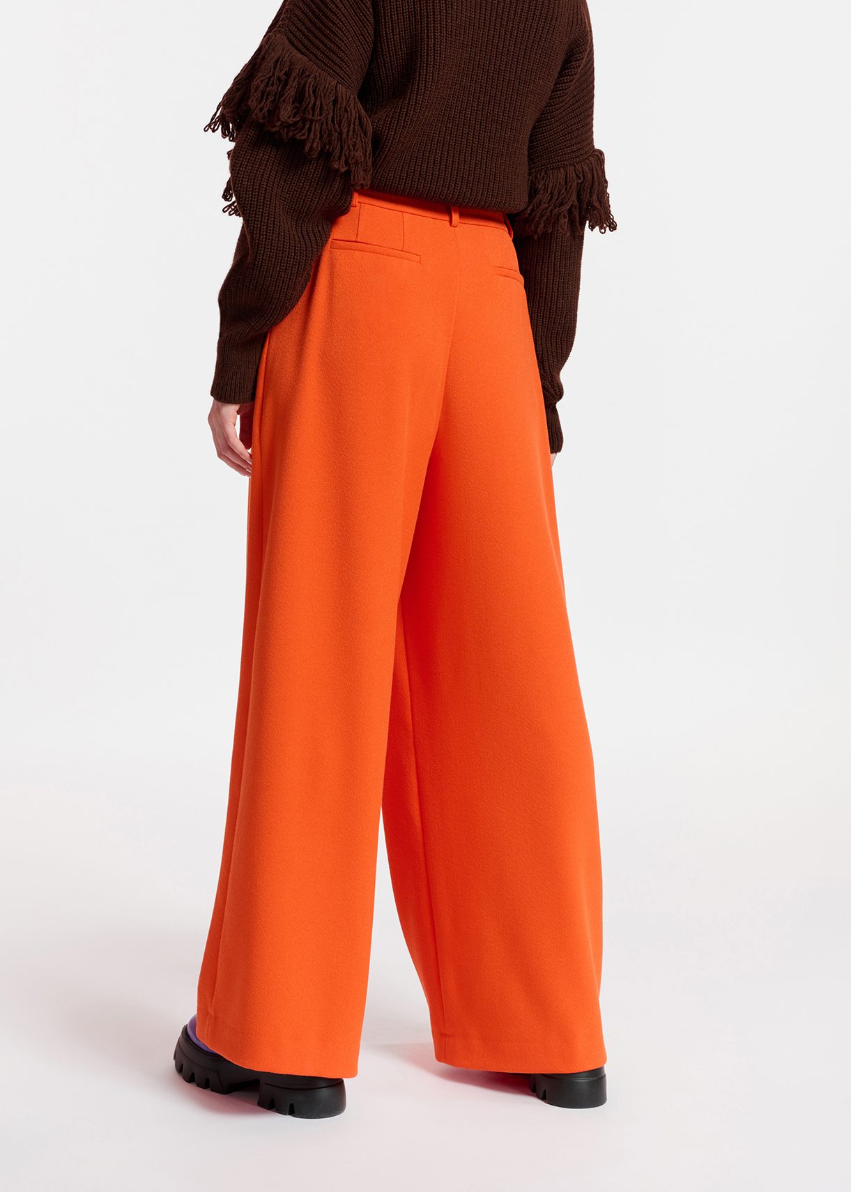 Zara clearance orange pants