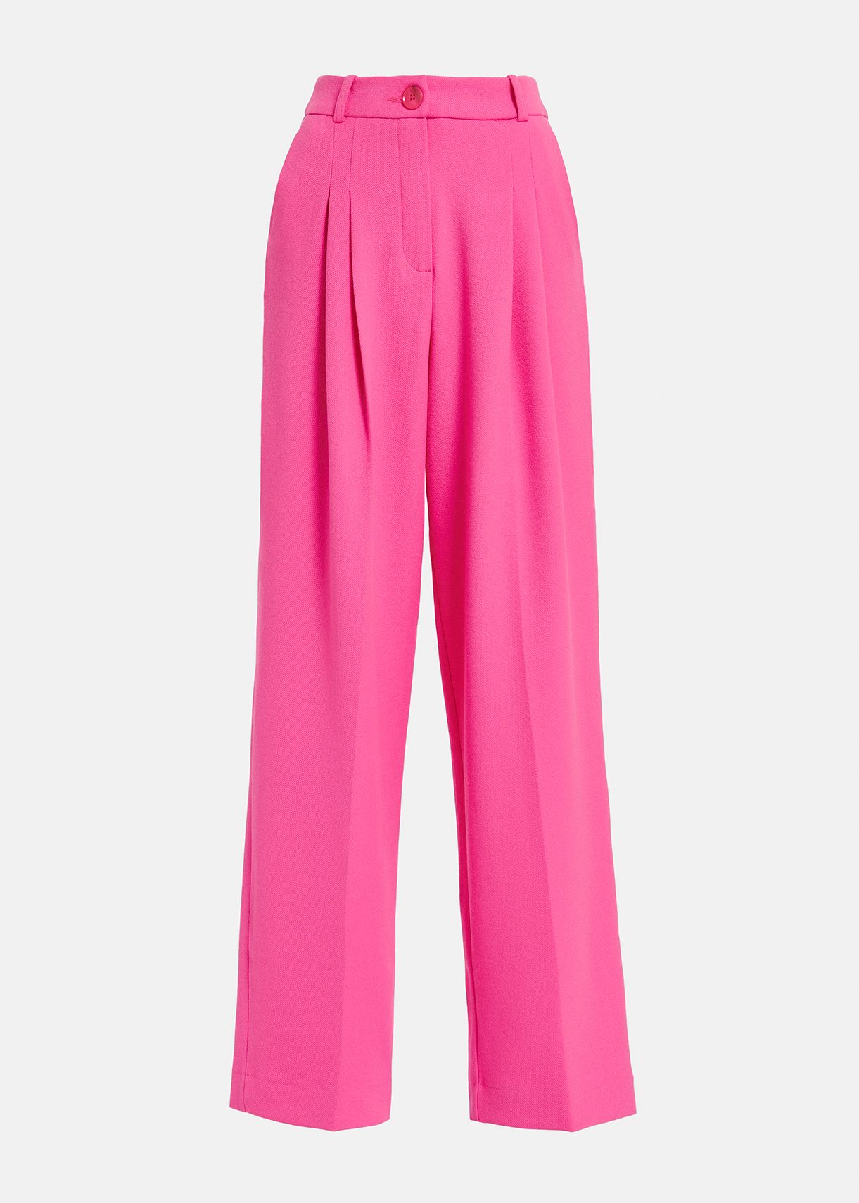 Bright pink tailored pants