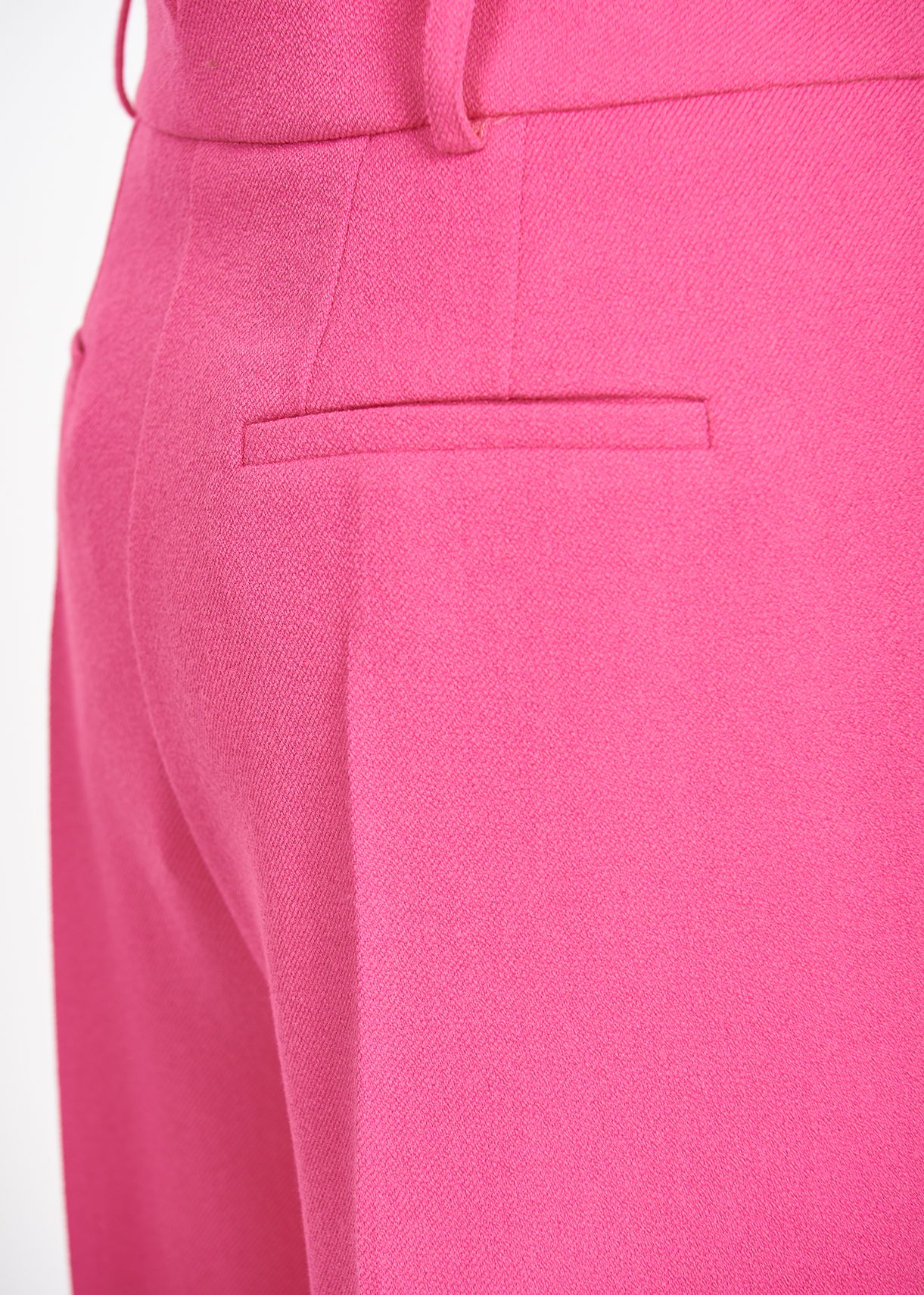 Mugler hot pink trousers discount welt back pockets hook