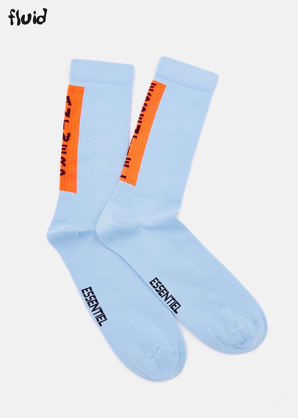 Blue and orange logo socks - Size 43-45