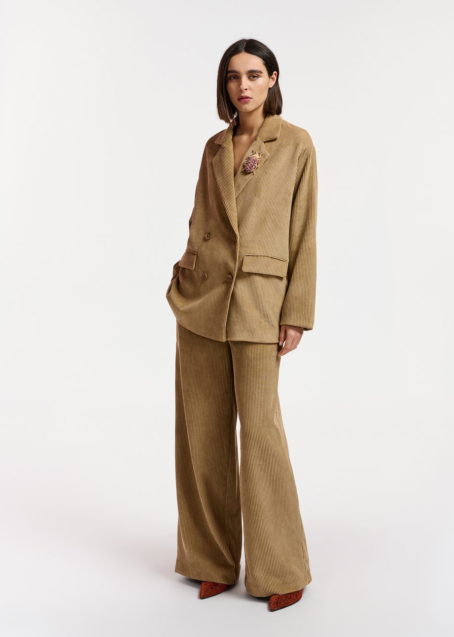 Corduroy Wide-Leg Suits