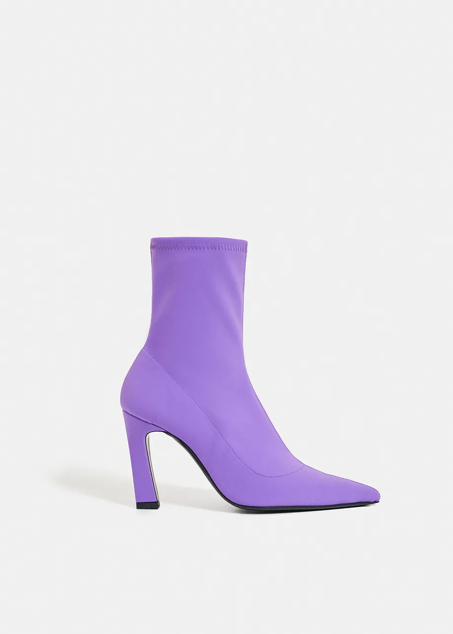 Purple sock boots