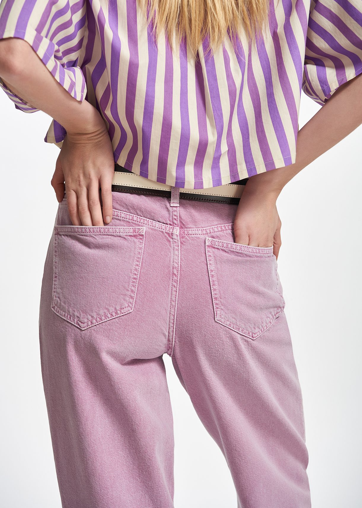 Wide leg best sale purple jeans