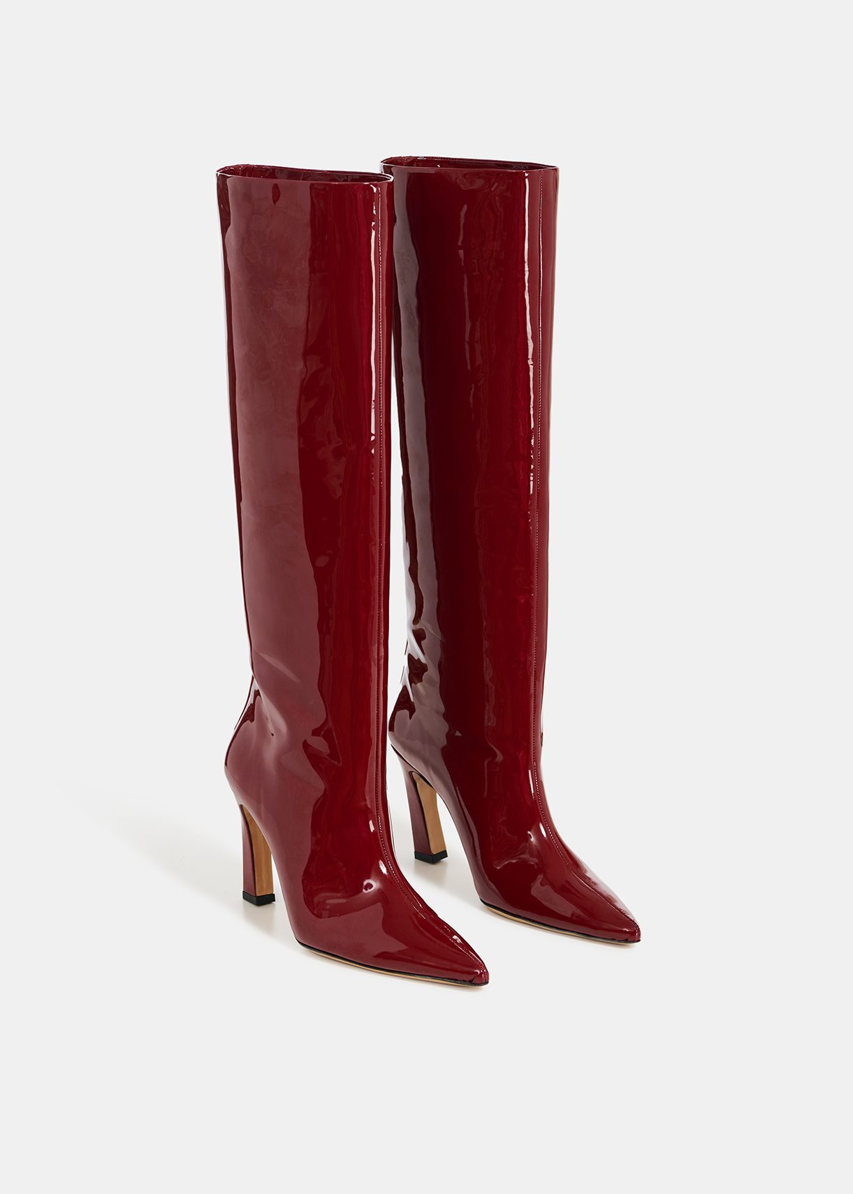 Bottes bordeaux cuir hot sale