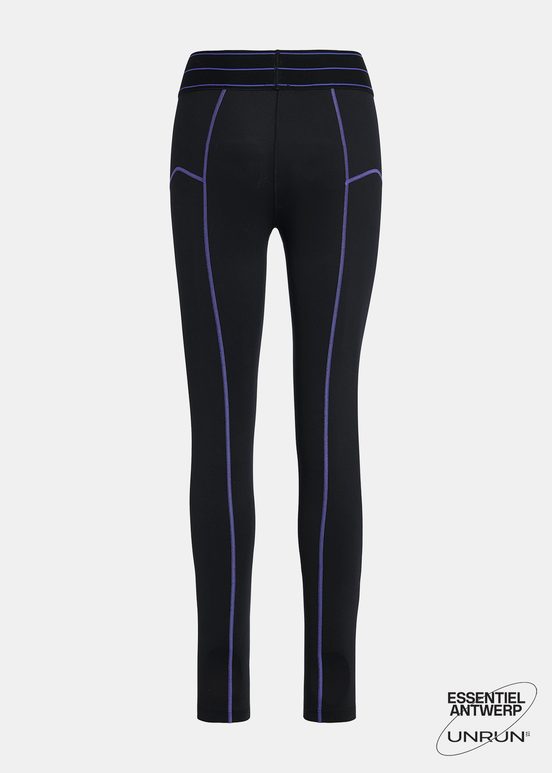 Schwarze Sportleggings - Zusammenarbeit mit UNRUN