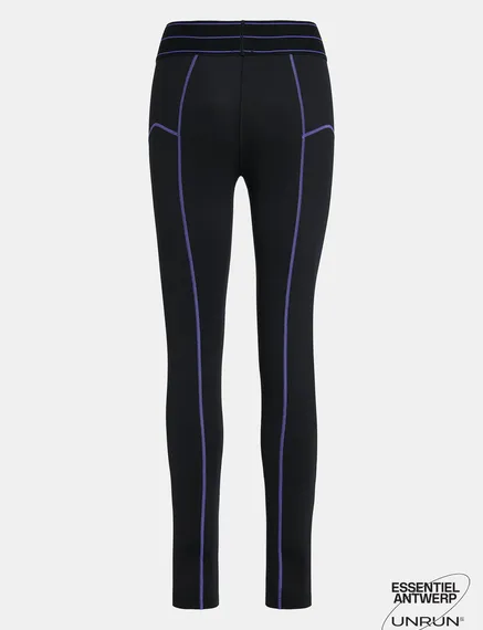 Schwarze Sportleggings - Zusammenarbeit mit UNRUN