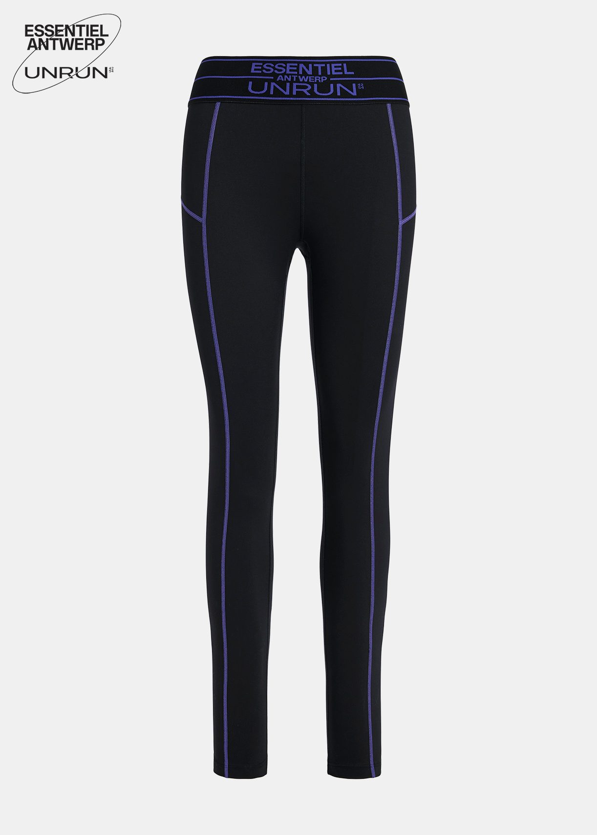 Schwarze Sportleggings - Zusammenarbeit mit UNRUN