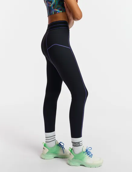 Leggings de sport noir - collaboration avec UNRUN