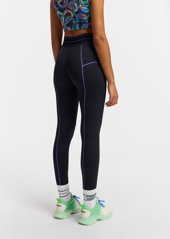 Schwarze Sportleggings - Zusammenarbeit mit UNRUN