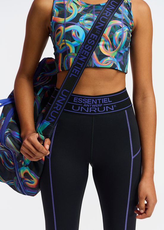 Black sports leggings  - collaboration with UNRUN