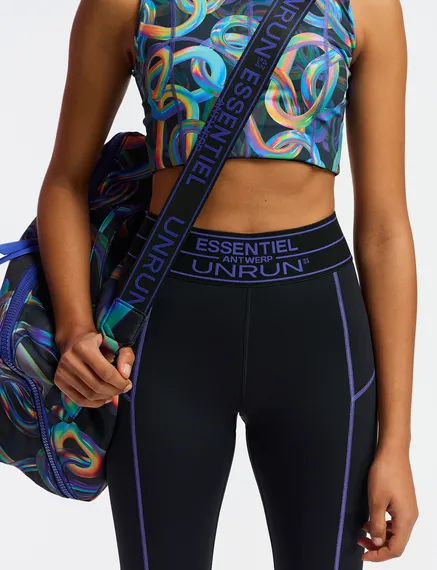 Black sports leggings  - collaboration with UNRUN