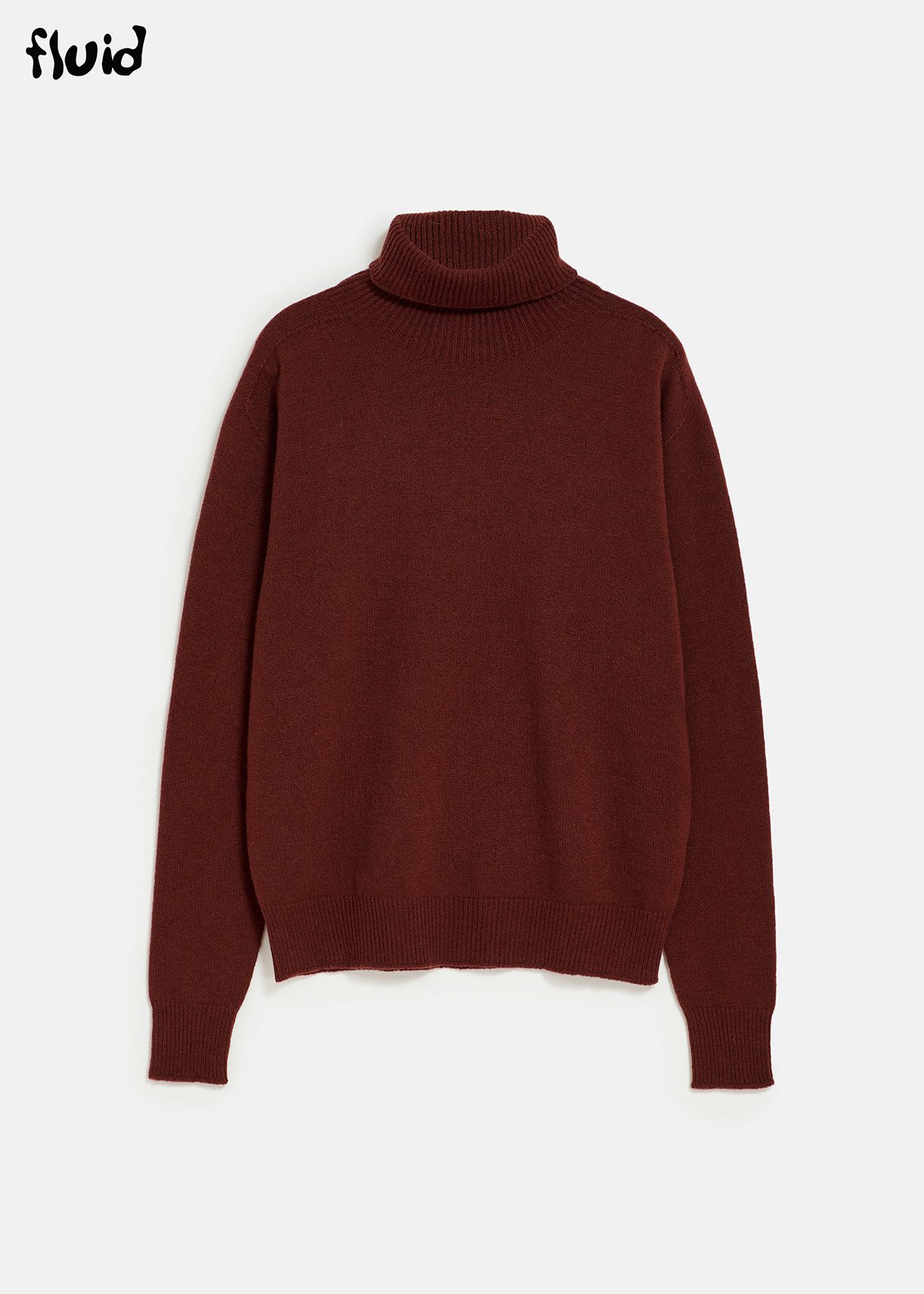 Dark brown merino-cashmere sweater 