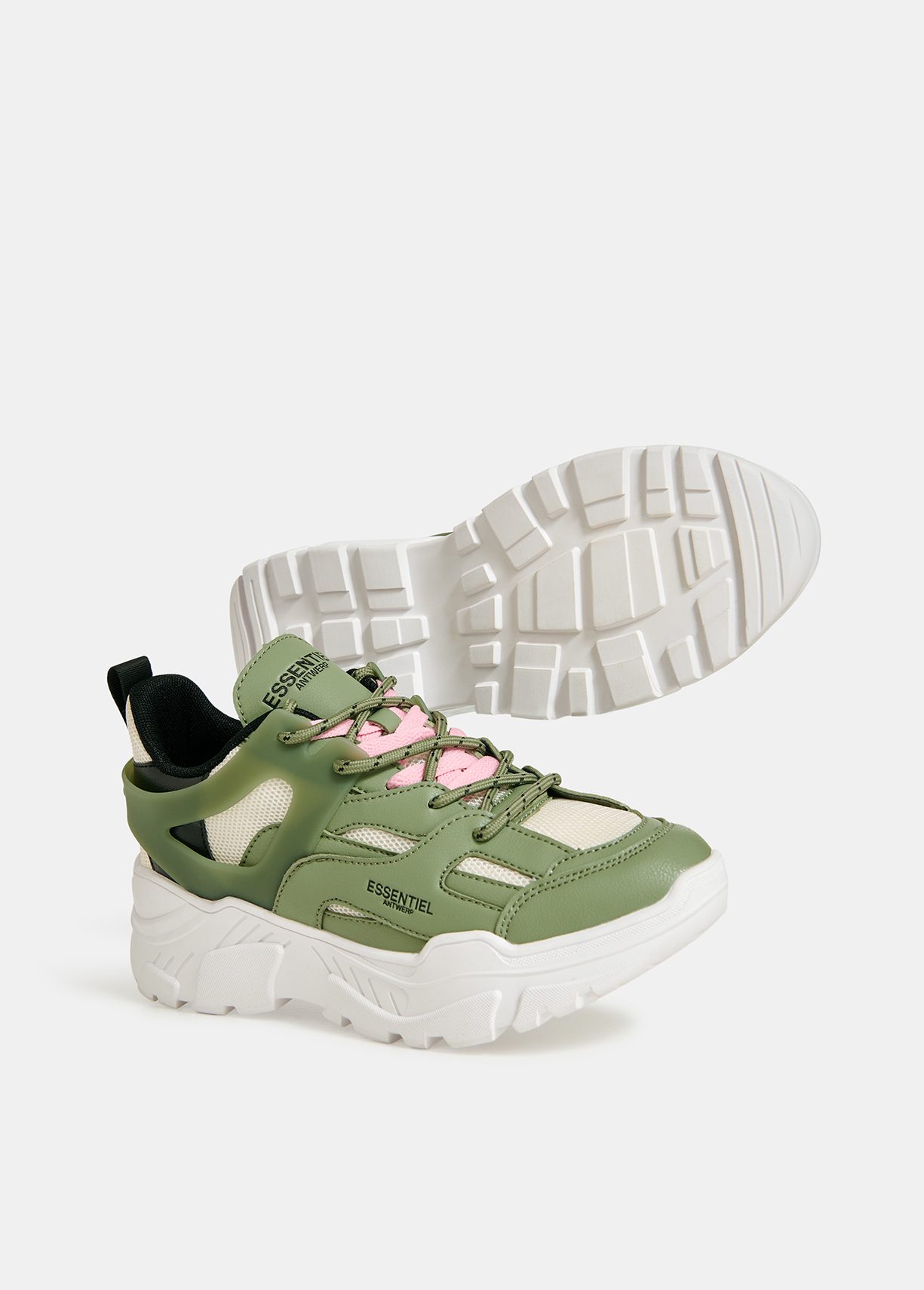 Pink green hot sale sneakers