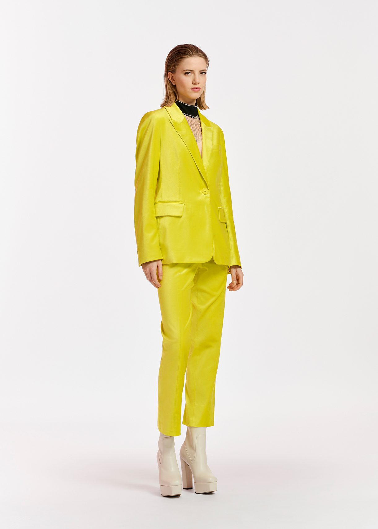 Mustard hotsell velvet blazer