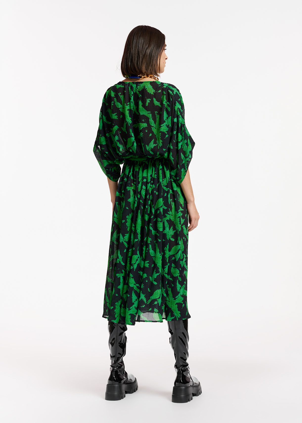 Robe verte et noire new arrivals