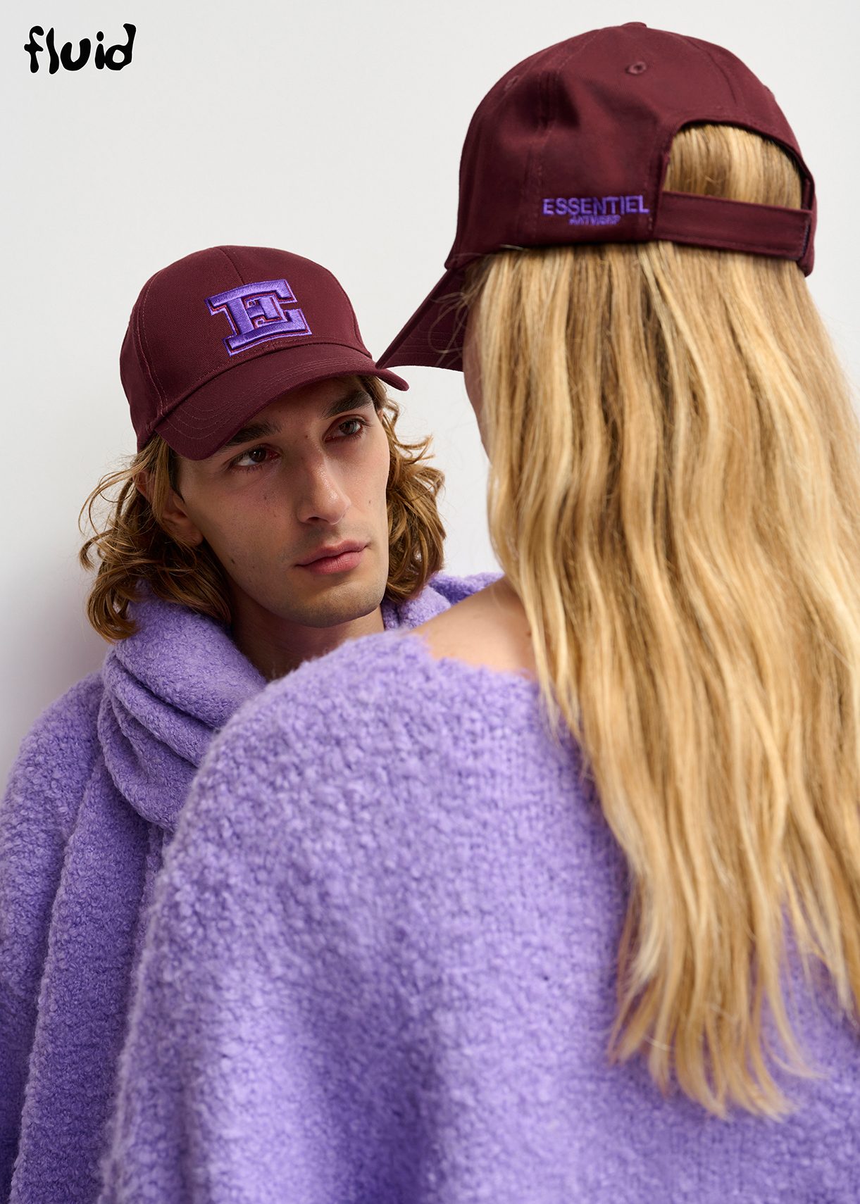 Maroon embroidered baseball cap