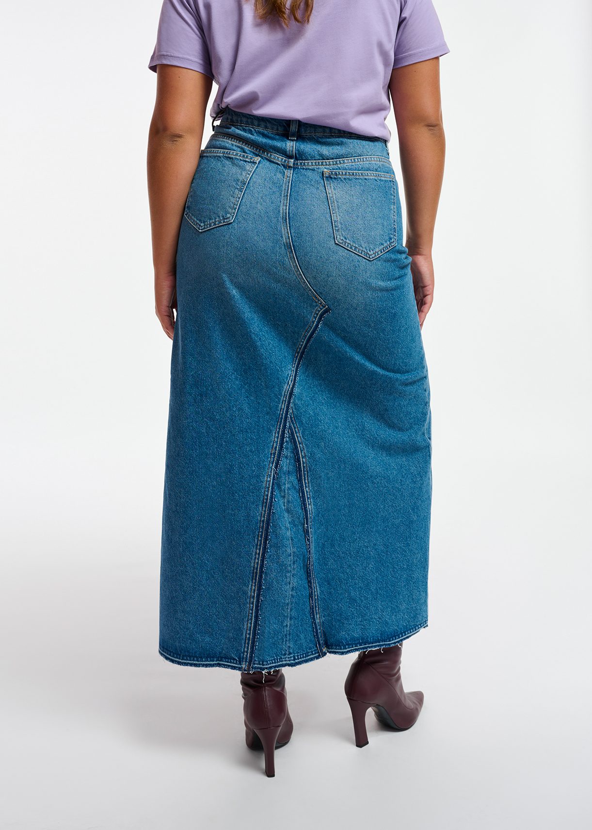 Maxi jeansrok discount