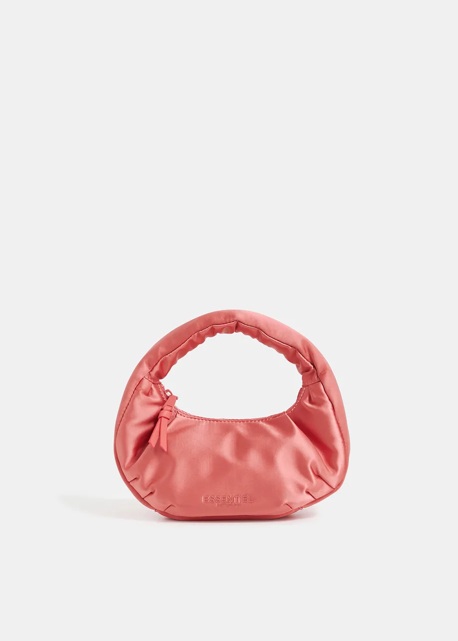 Vintage pink satin handbag