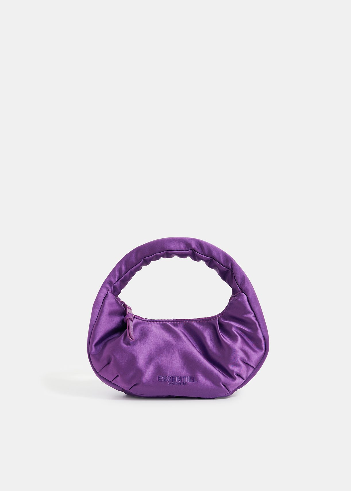 Purple satin handbag Essentiel Antwerp Europe