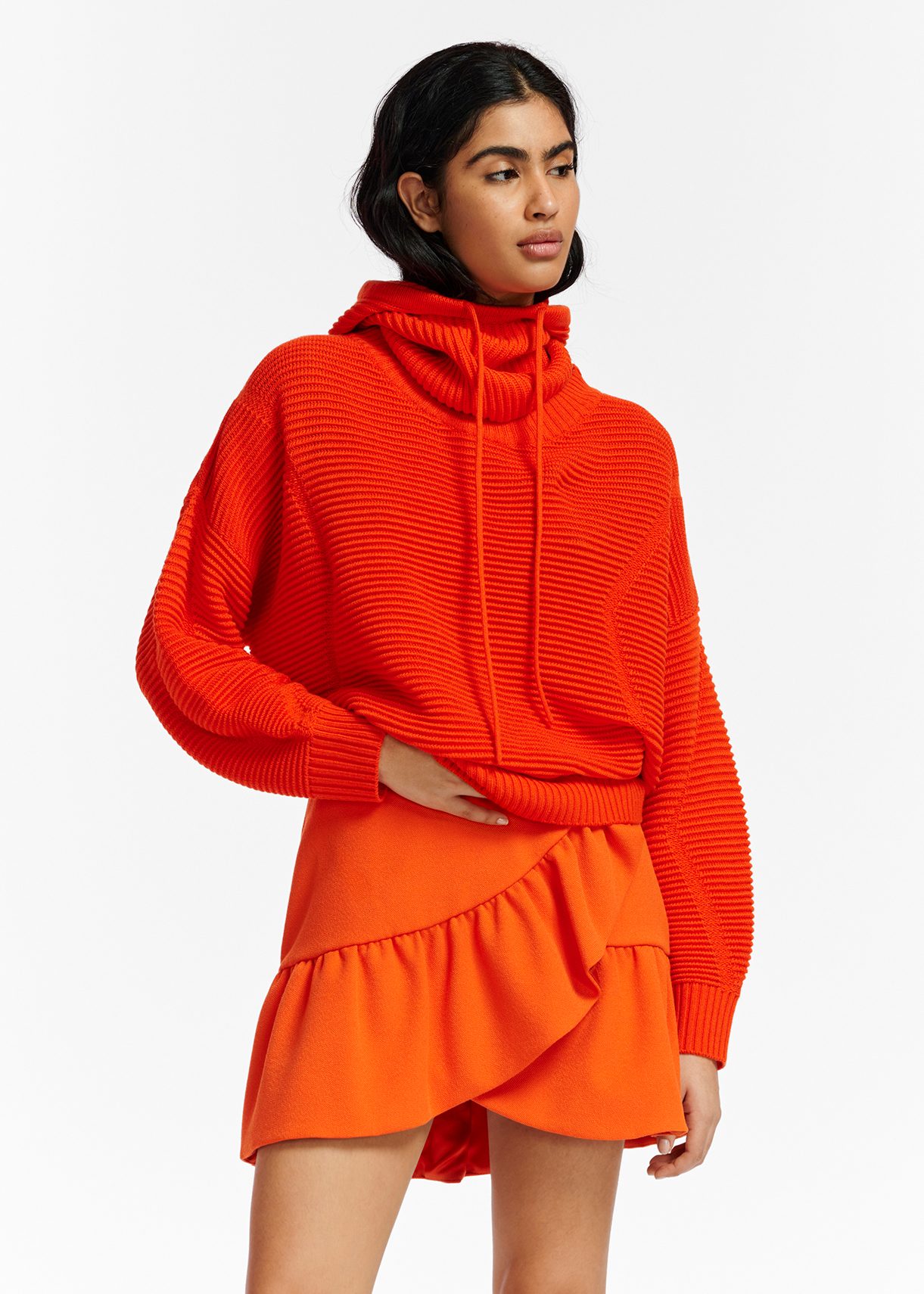 Sweater hotsell orange skirt