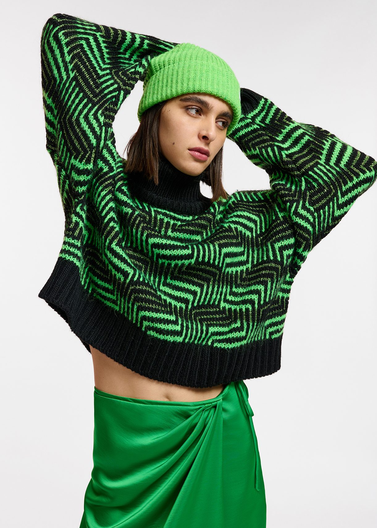 Green hotsell neon jumper