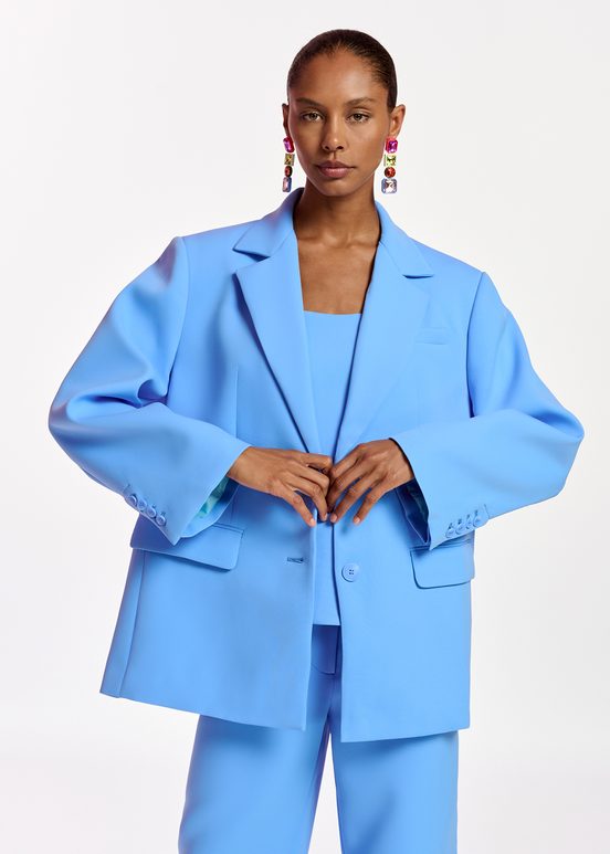 Blue oversized blazer