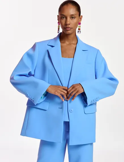 Blazer oversize bleu