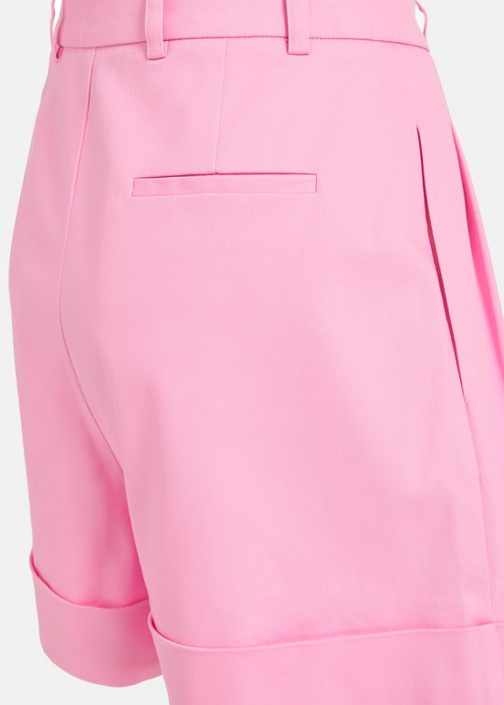 Roze short met brede pijpen