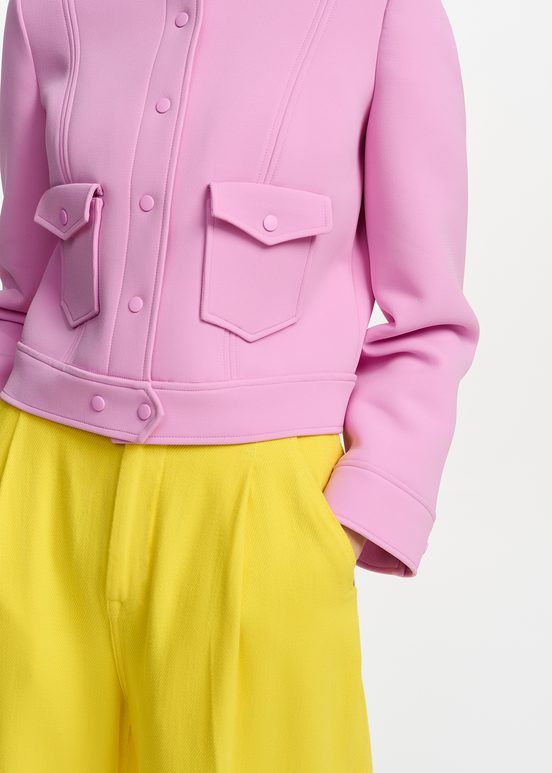 Pink cropped jacket