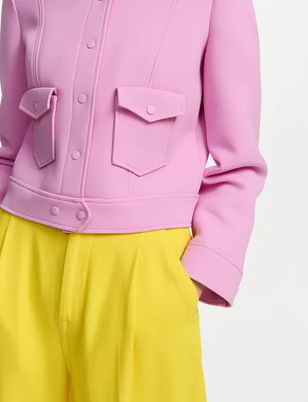 Pink cropped jacket