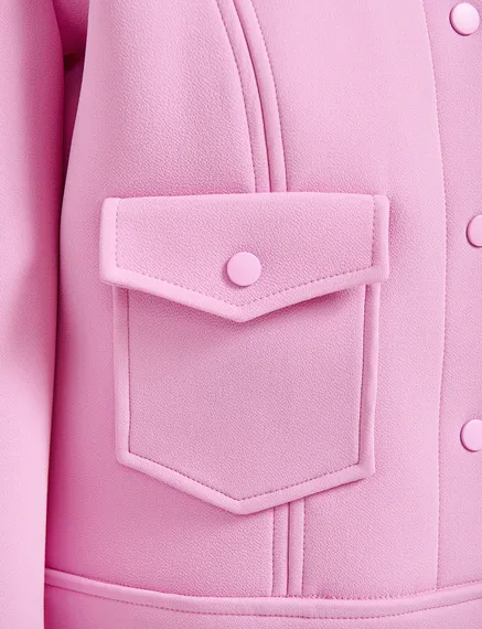 Pink cropped jacket