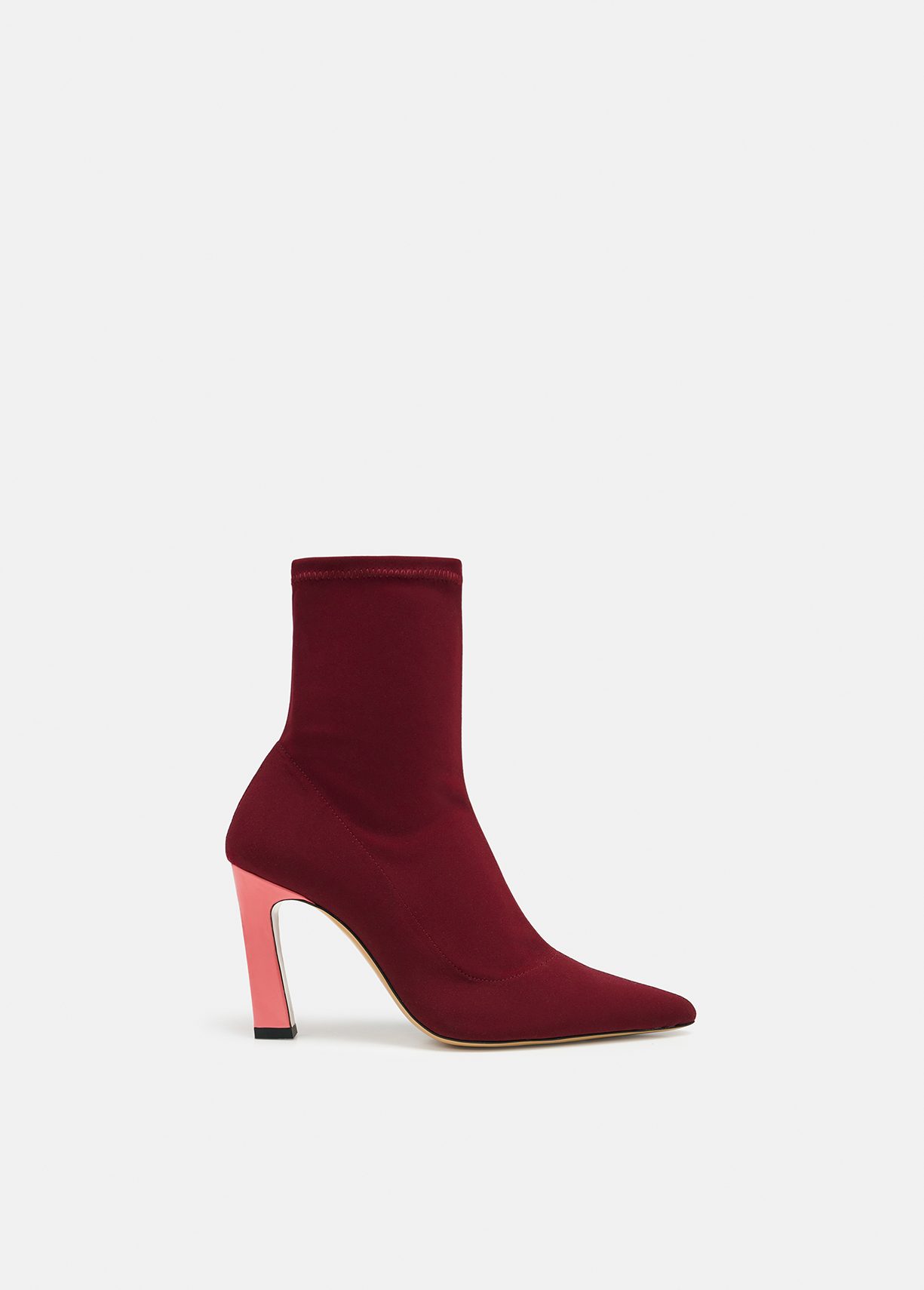 Burgundy 2024 stiletto boots